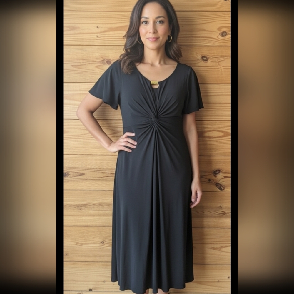 Elegant Black Evan Picone Dress